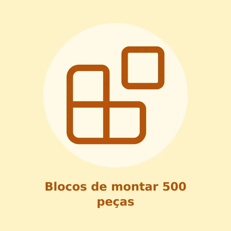 Blocos de montar 500 peças