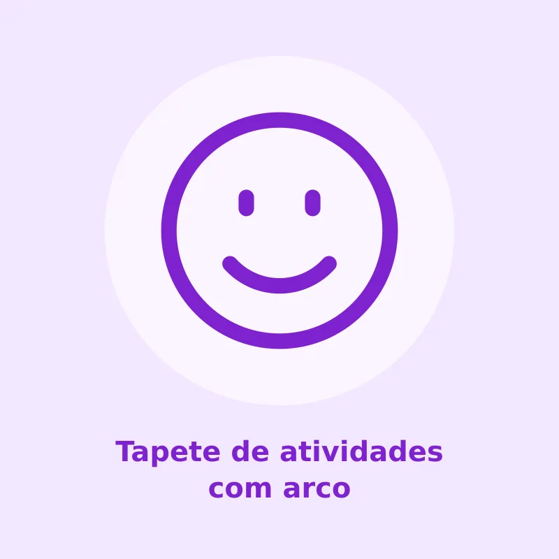 Tapete de atividades com arco
