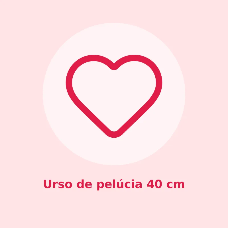 Urso de pelúcia 40 cm