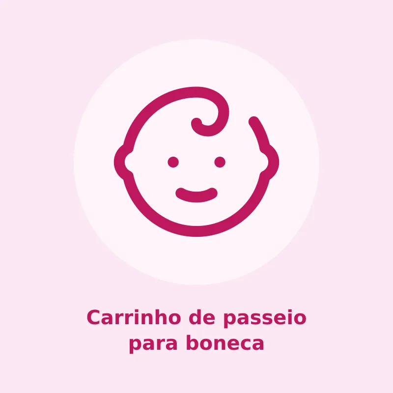 Carrinho de passeio para boneca