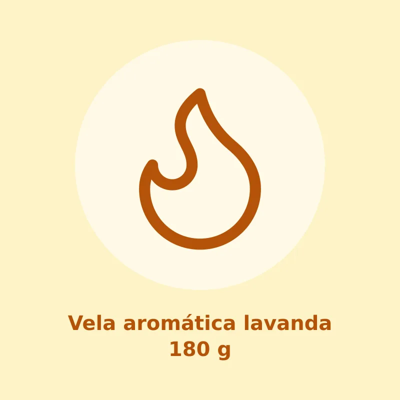 Vela aromática lavanda 180 g