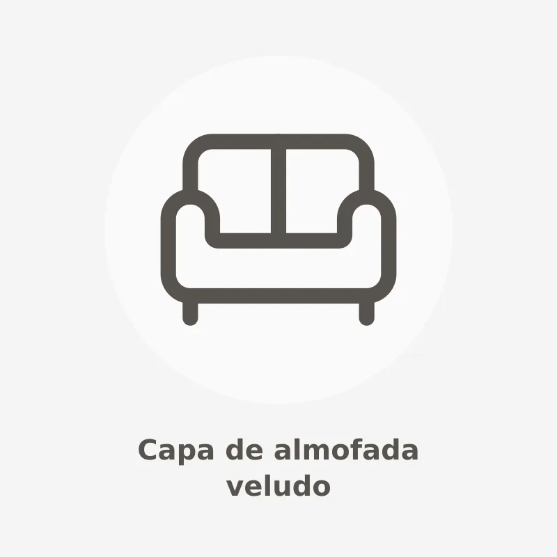 Capa de almofada veludo